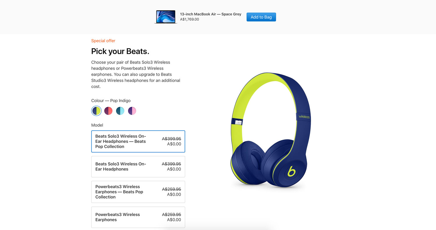 macbook air with beats offer